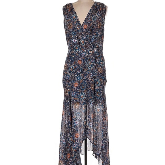 Veronica Beard Dresses & Skirts - Veronica Beard Navy Floral High Low Dress